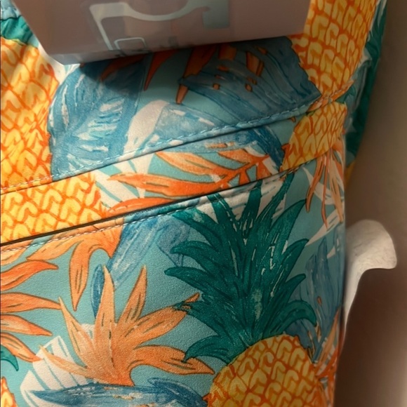 Vibrant Yellow and Green Board Shorts with Elastic Waistband - Picture 9 of 12